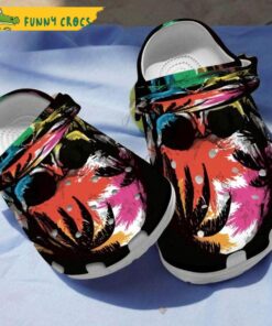 Tie Dye Colors Skull Crocs Clog Shoes