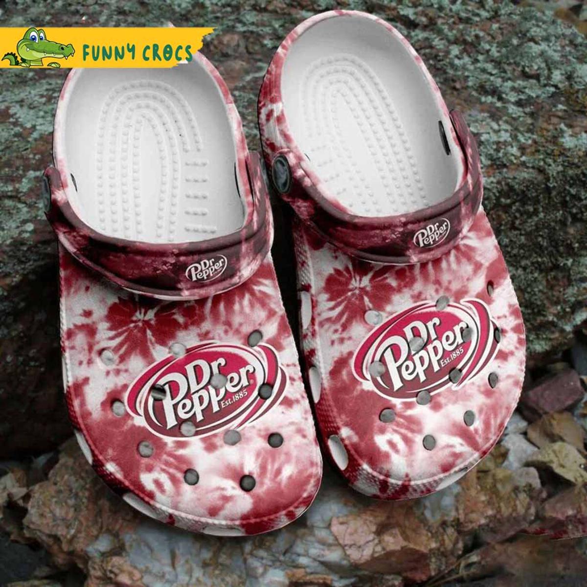 Tie Dye Dr Pepper Crocs Shoes