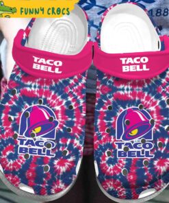 Tie Dye Taco Bell Crocs Sandals