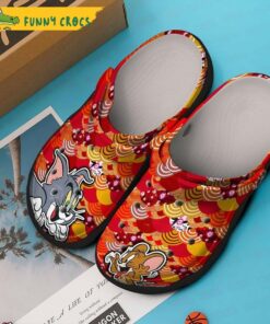 Tom And Jerry Red Crocs Clog