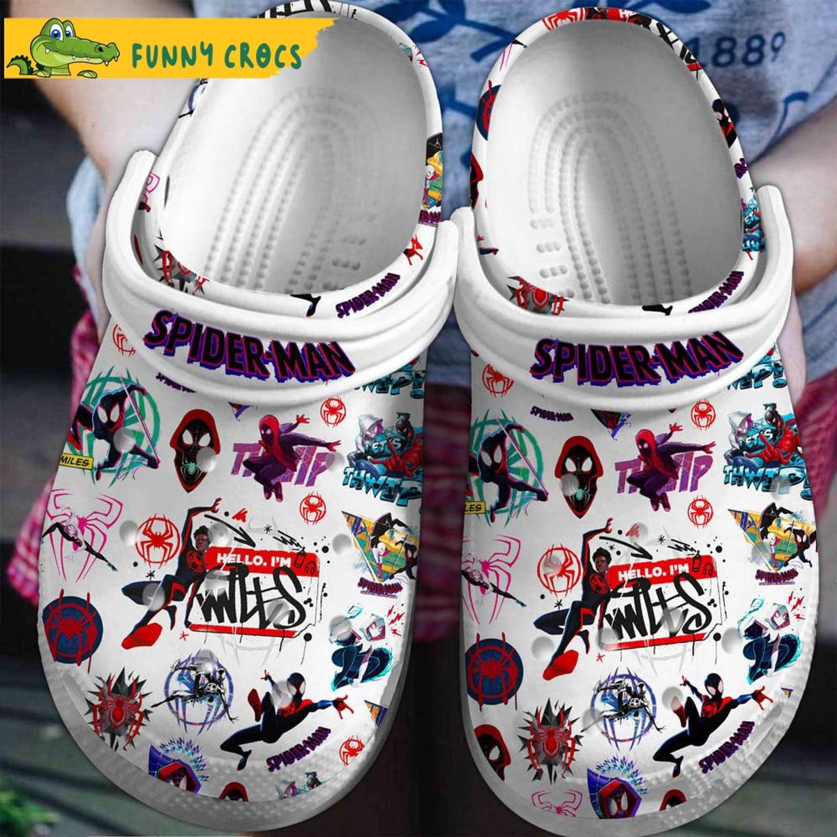 Custom Name Pink Spider Man Crocs Shoes