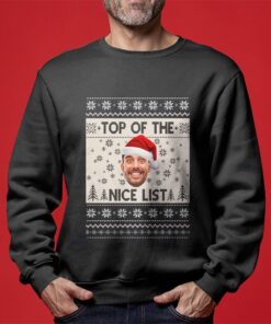 Top Of The Nice List Custom Ugly Sweaters