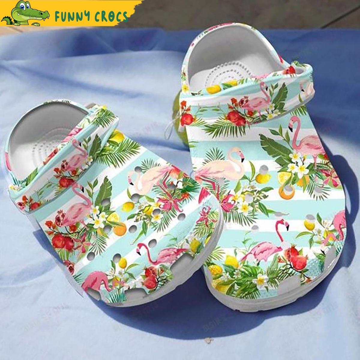 Summer Time With Flamingo Gifts Crocs Slippers