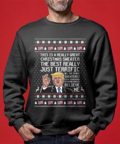 Trump Mens Funny Christmas Sweater