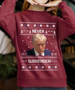 Trump Mug Shot Christmas Ugly Sweater