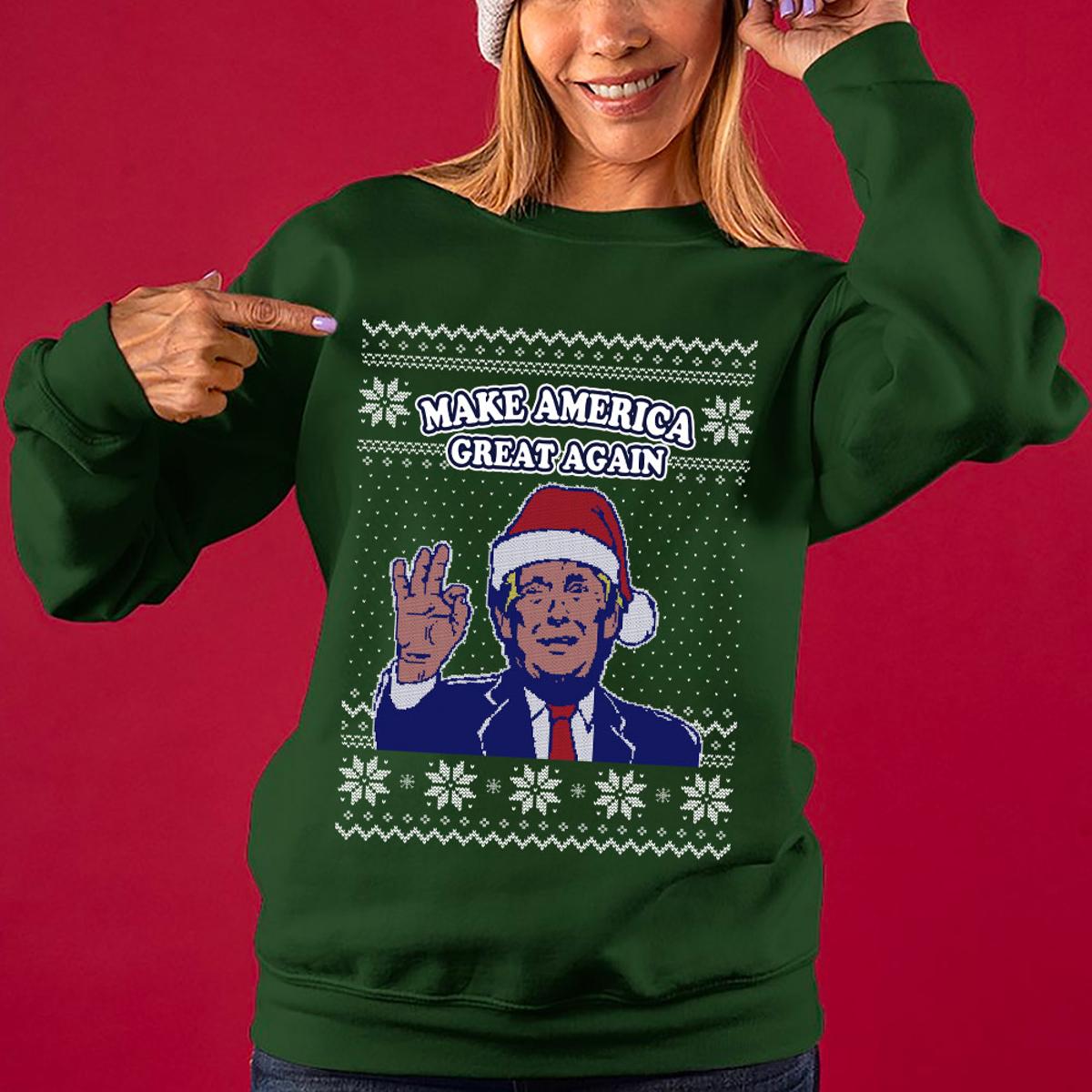 All I Want For Christmas Is Trump Back 2024 Ugly Christmas Sweater