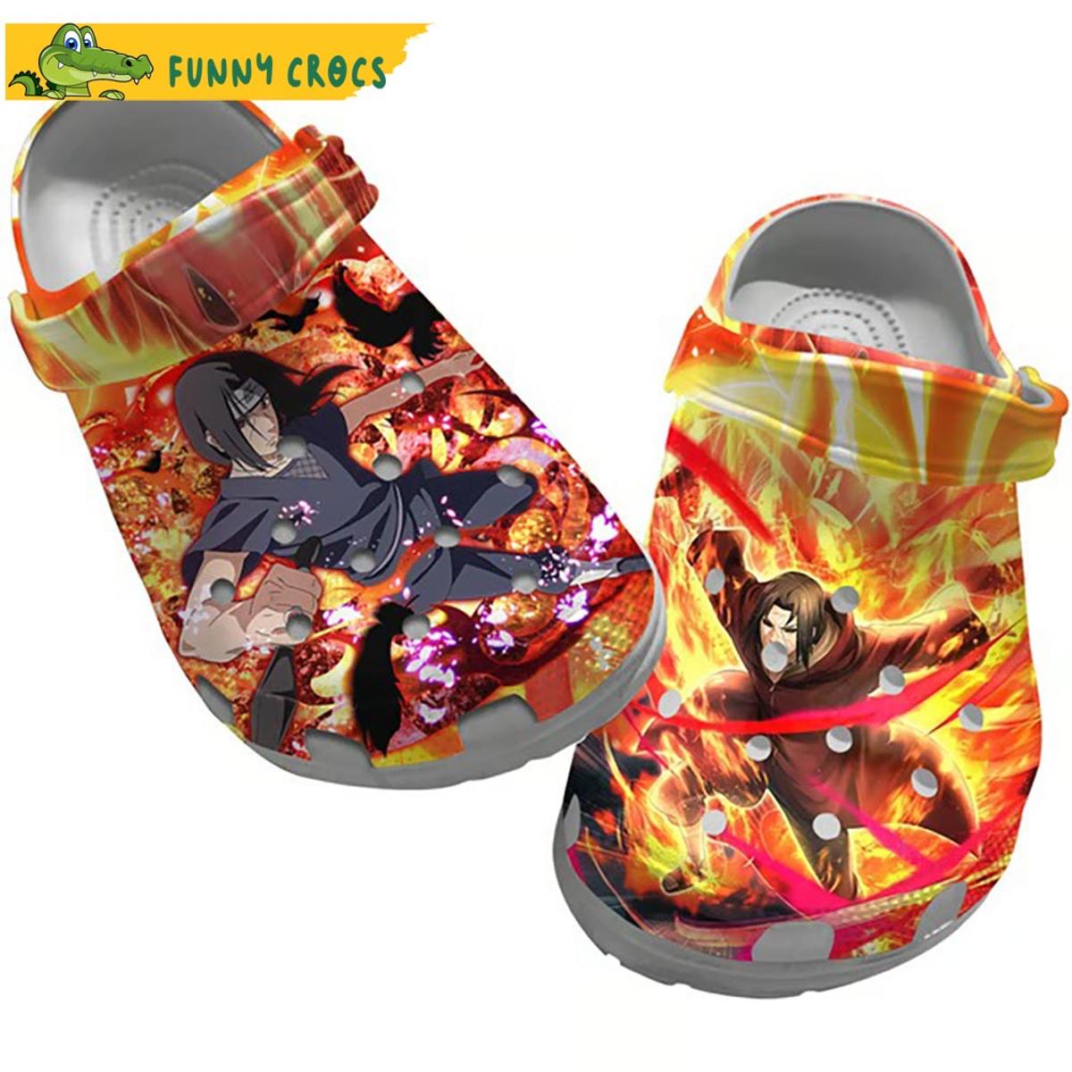 Anime Sasuke X Naruto Crocs Shoes