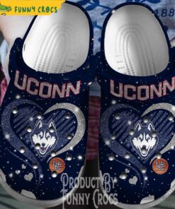 Uconn Huskies Sparkling Ncaa Crocs Sandals