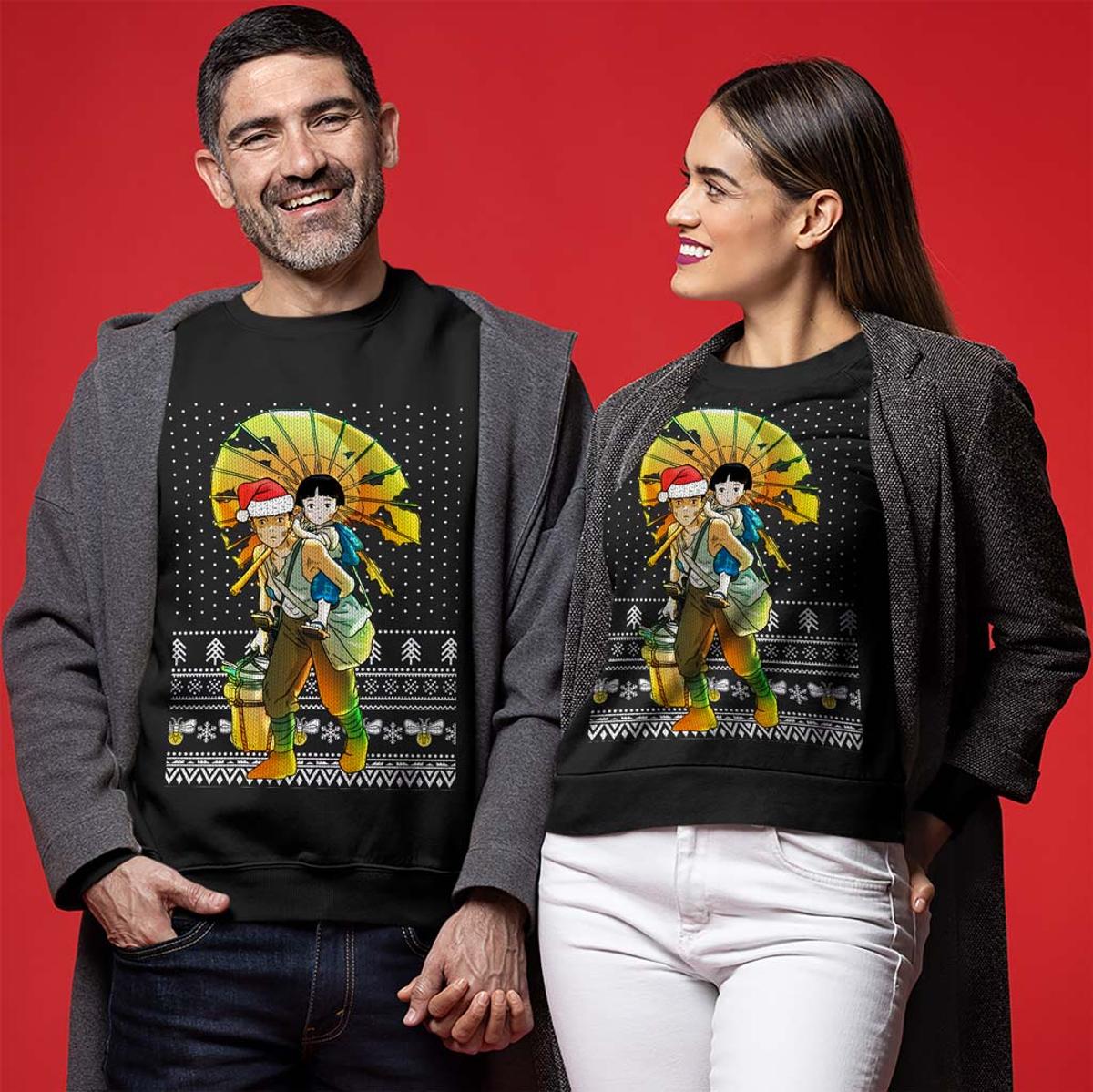 Grave Of The Fireflies Funny Christmas Sweaters