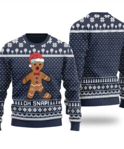 Ugly Oh Snap Gingerbread Funny Christmas Sweaters