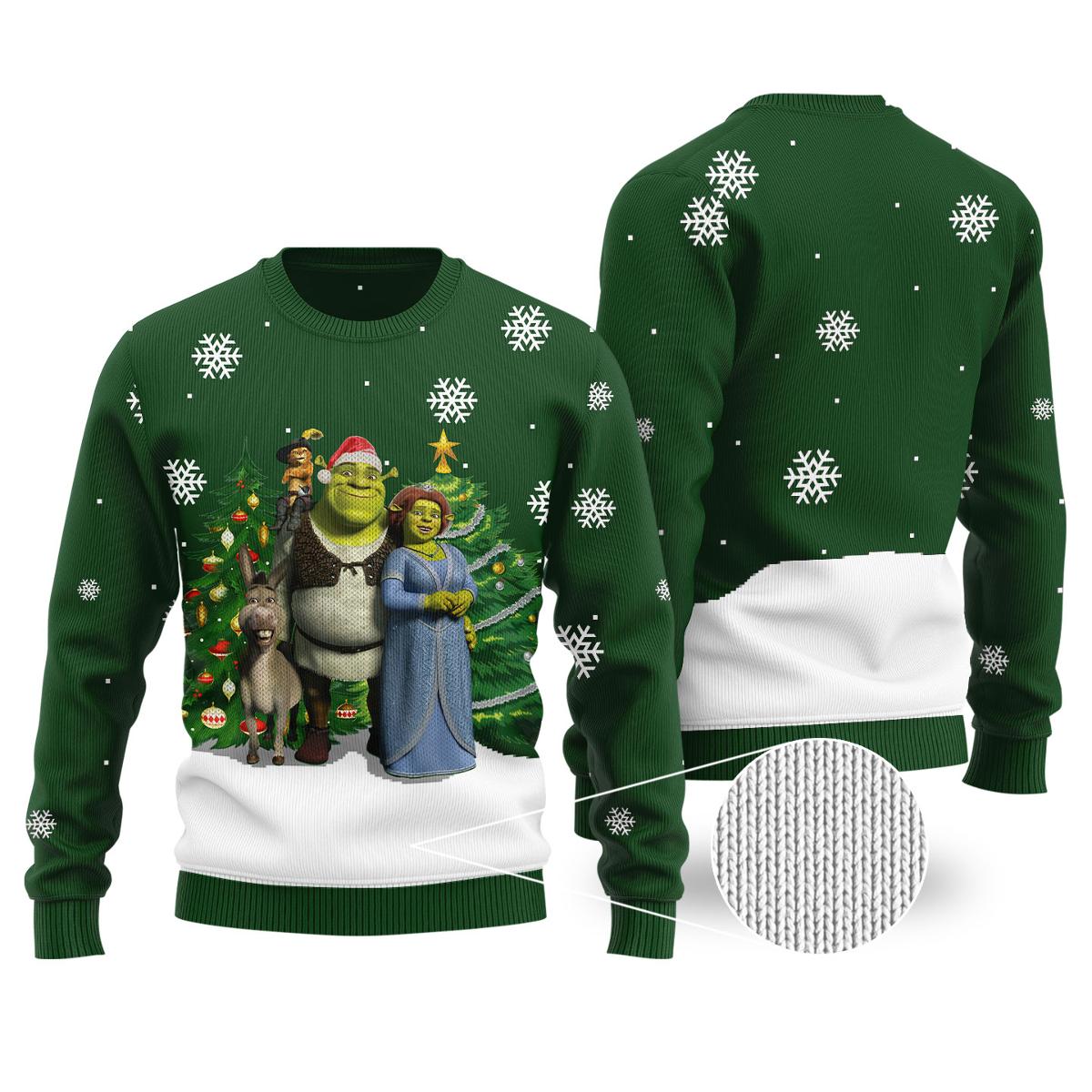 Ugly Shrek Funny Christmas Sweater