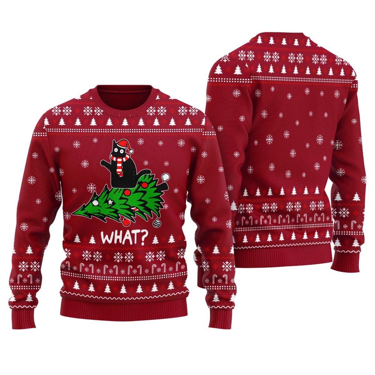 Cat Ugliest Christmas Sweater