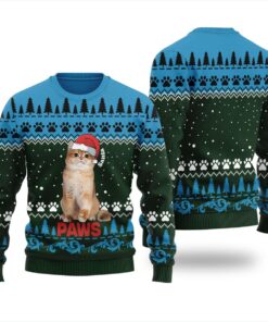 Unique Santa Paws Personalized Pet Ugly Christmas Sweater