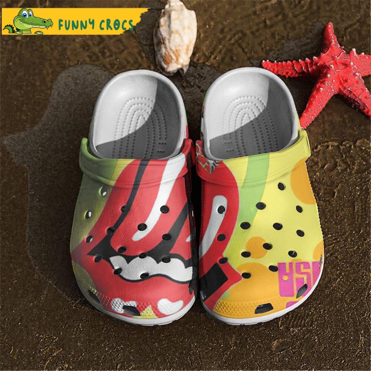 The Face Rolling Stone Crocs Sandals