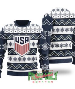 Usa Soccer Christmas Sweater