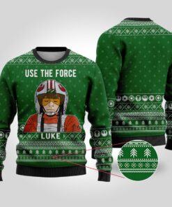 Use The Force Luke Star Wars Christmas Sweater