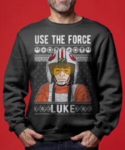 Use The Force Luke Star Wars Ugly Sweaters