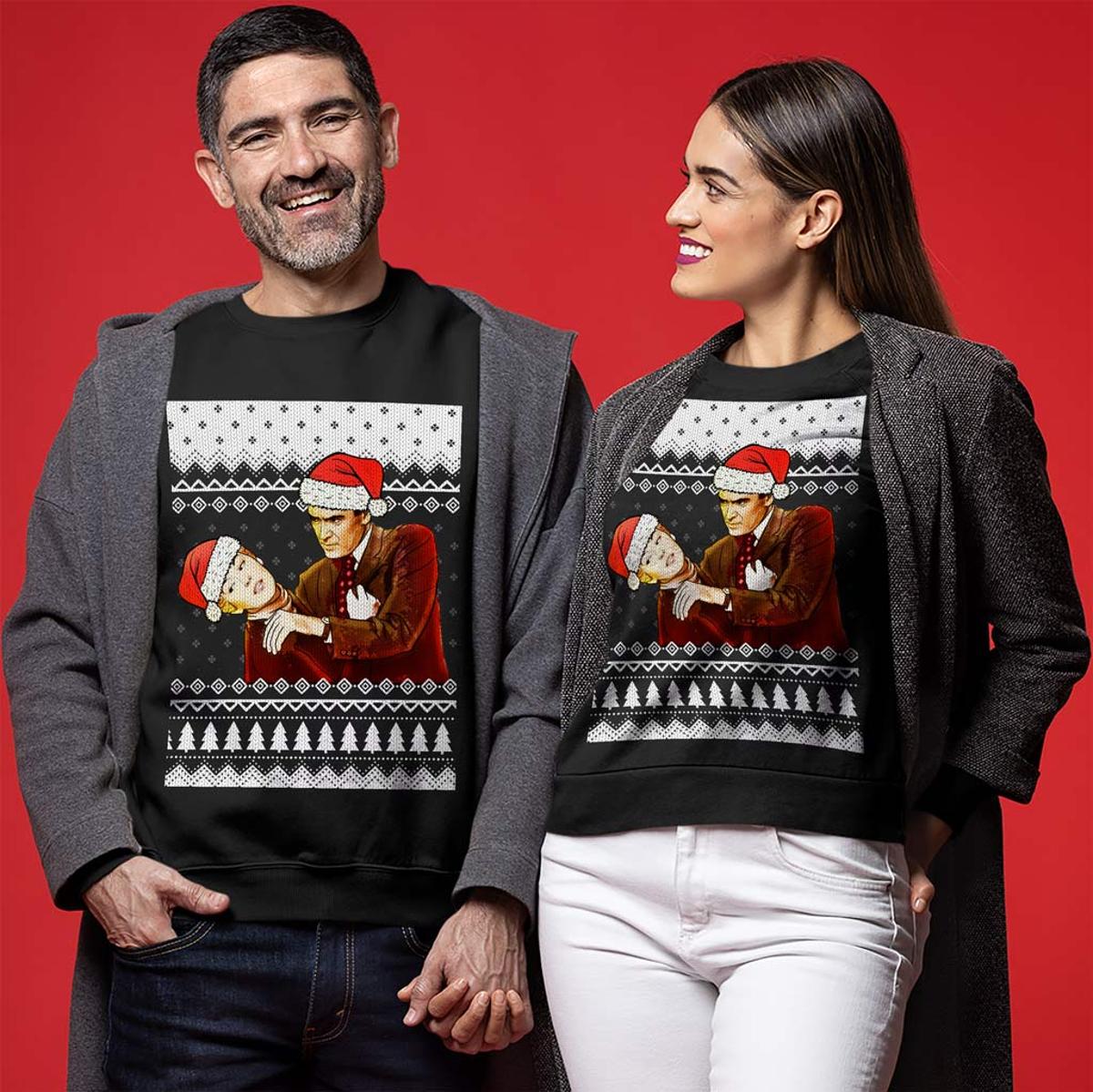 Naughty List Krampus Men’s Ugly Christmas Sweaters