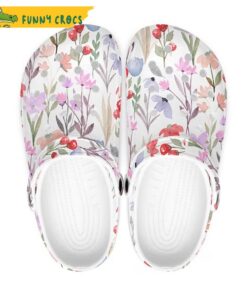 Vintage Flower Crocs Clogs