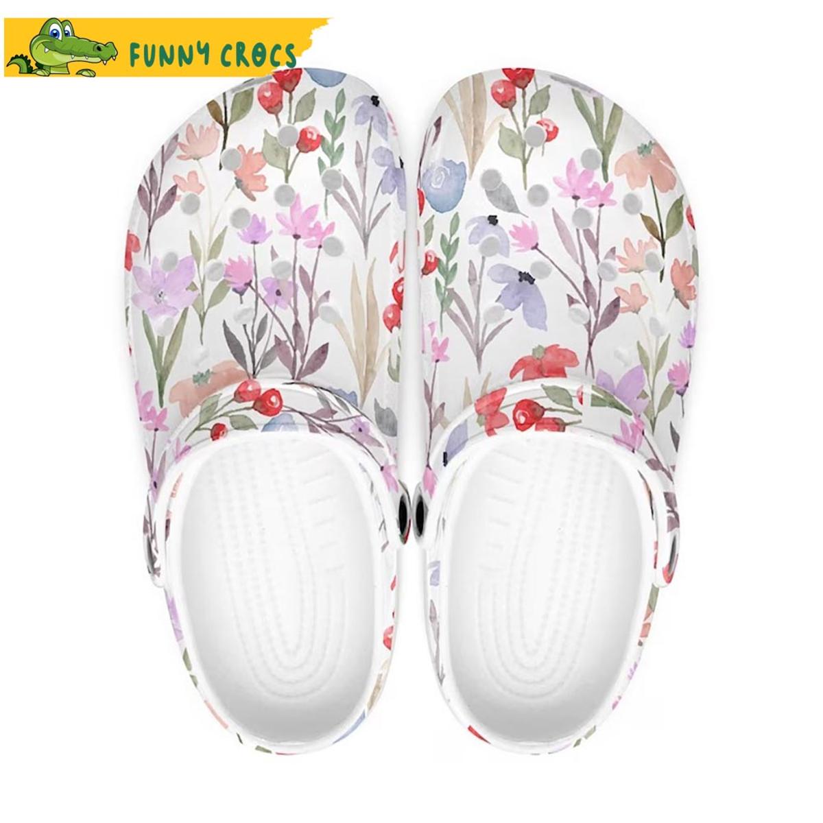 Funny Flower Crocs Clog Shoes