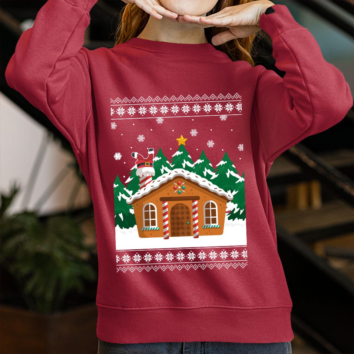 Cute Gingerbread Chirstmas Sweater Women