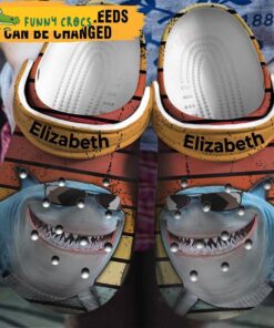 Customized Shark Faces Crocs Clog Shoes