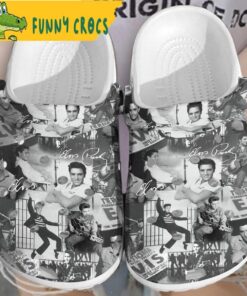 Elvis Presley Halloween Pumpkin Crocs Clogs