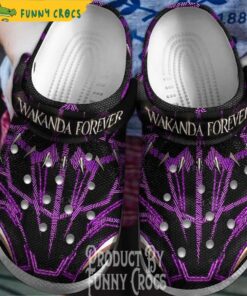 Wakanda Forever Black Panther Crocs Shoes