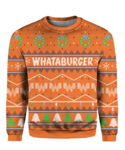 What A Burger Christmas Sweater