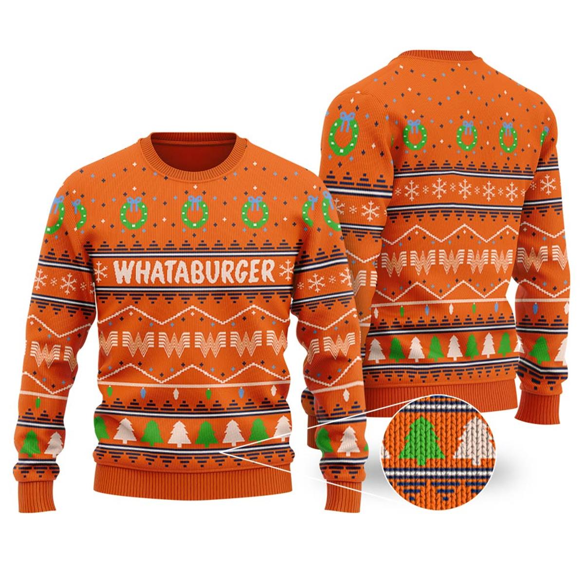 Whataburger Ugly Christmas Sweater