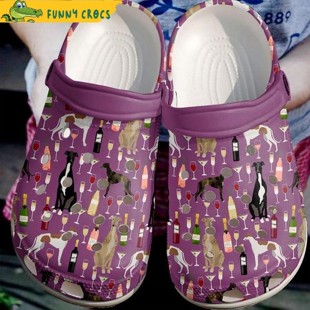 Greyhound Queen Crocs Shoes