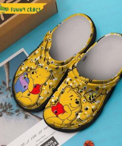 Winne The Pooh With Bee Crocs Slippers