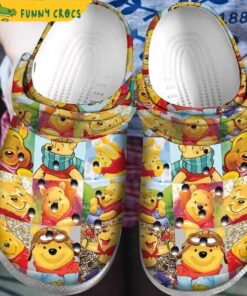 Winnie The Pooh Faces Disney Crocs Classic