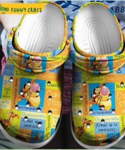 Custom Name Piglet Winnie The Pooh Crocs Clog Slippers