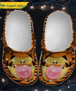 Winnie The Pooh Tigger Pattern Crocs Slippers