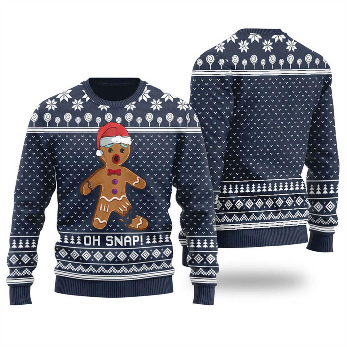 Oh Snap Gingerbread Ugly Ugly Sweaters