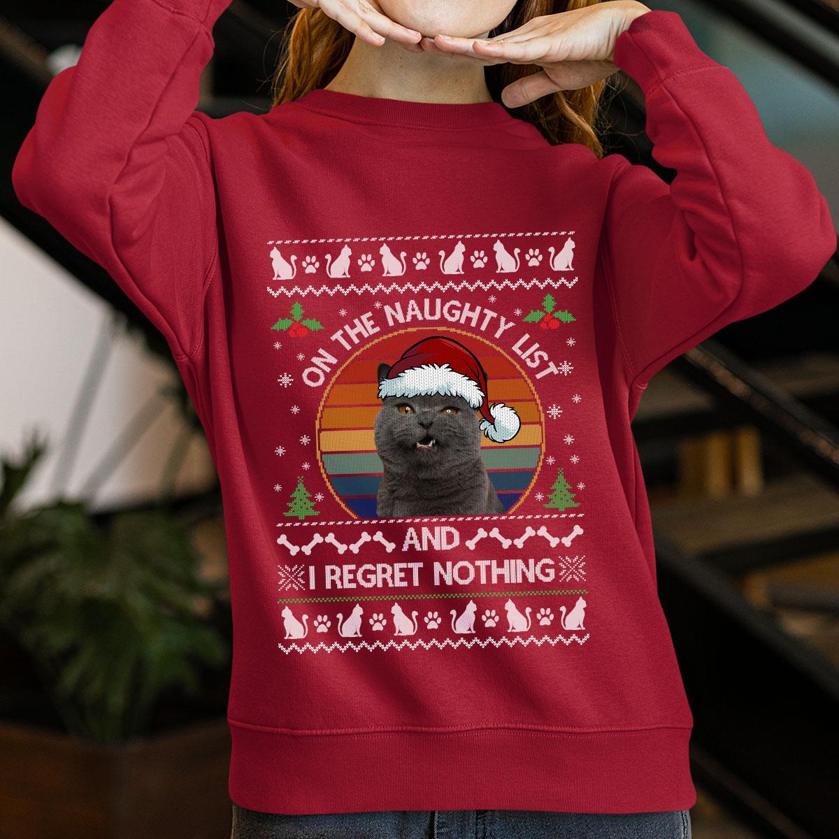 Womens Funny Endless Face Custom Ugly Christmas Sweater