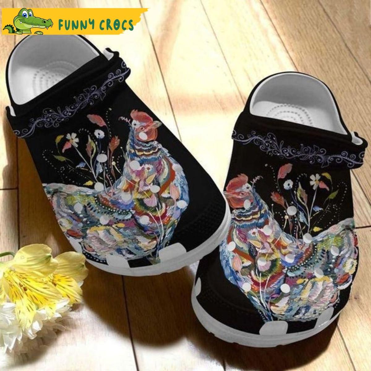 Rooster Farmhouse Family Chicken Crocs Slippers