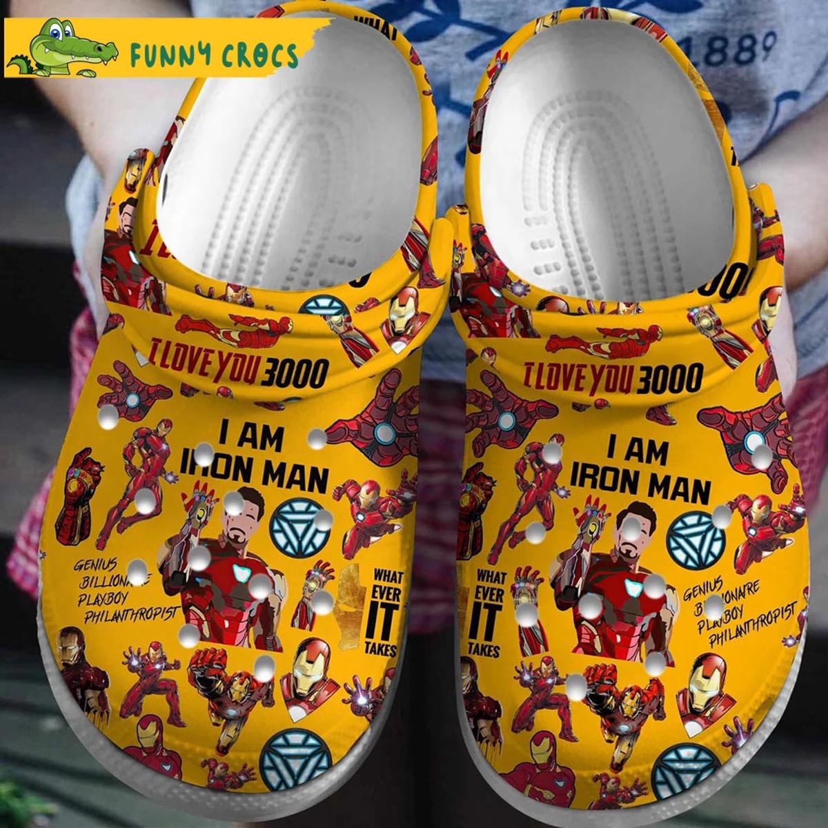 Marvel Iron Man Crocs Shoes