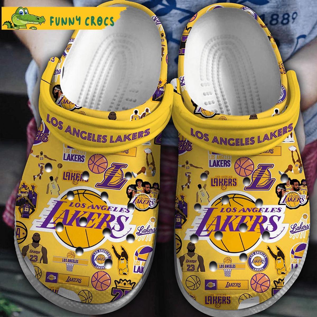 Los Angeles Lakers Basketball Club Nba Crocs Slippers