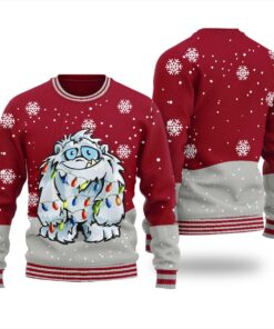 Yeti Nice Christmas Sweaters Mens