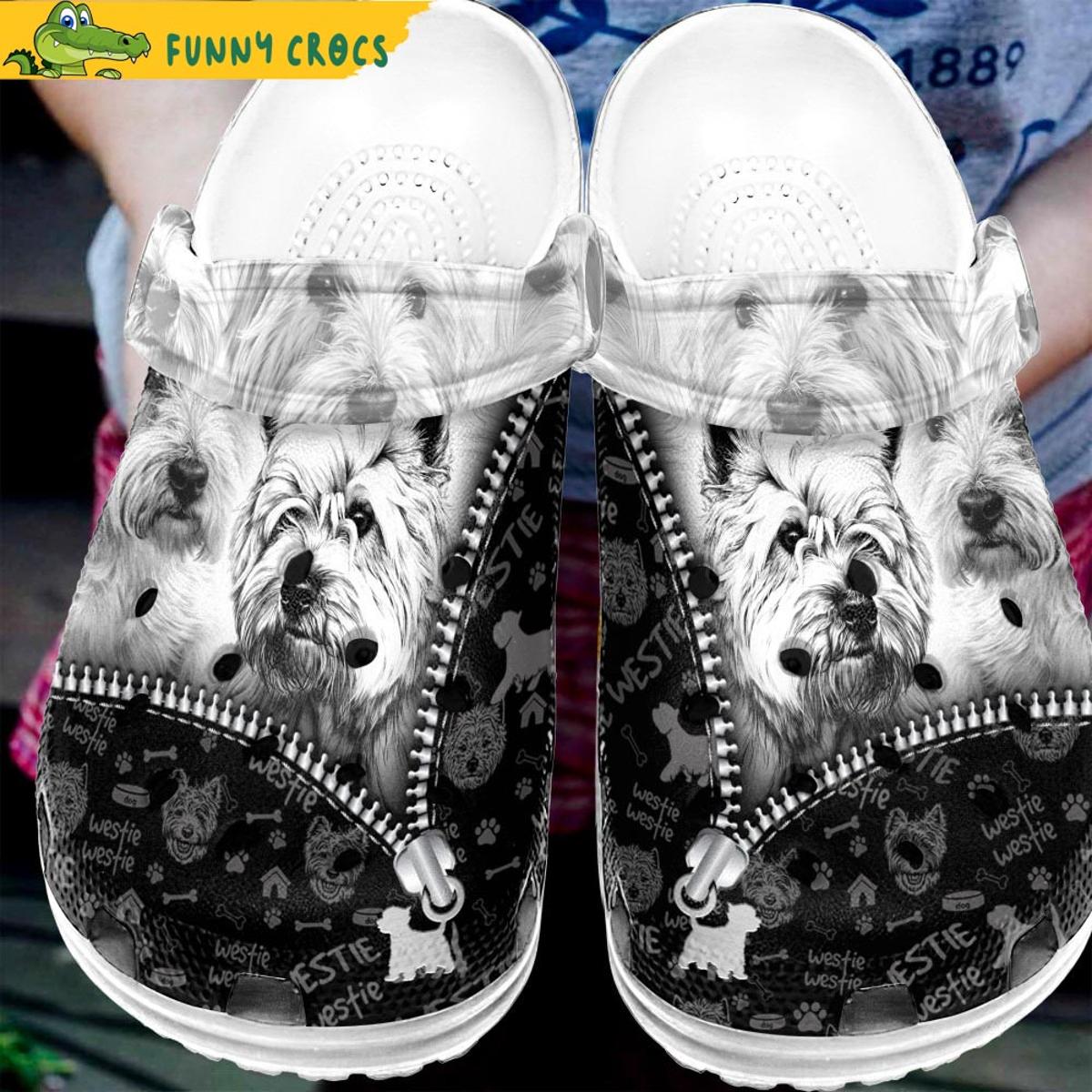 Flower Yorkshire Terrier Puppy Crocs Sandals