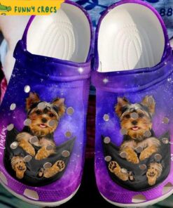 Yorkshire Terrier Galaxy Crocs Clog Shoes