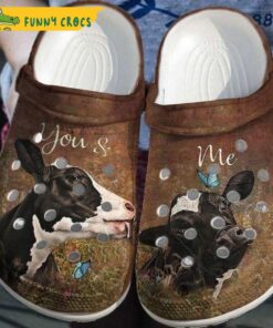 You And Me Cow Couple Farm Crocs Sandals