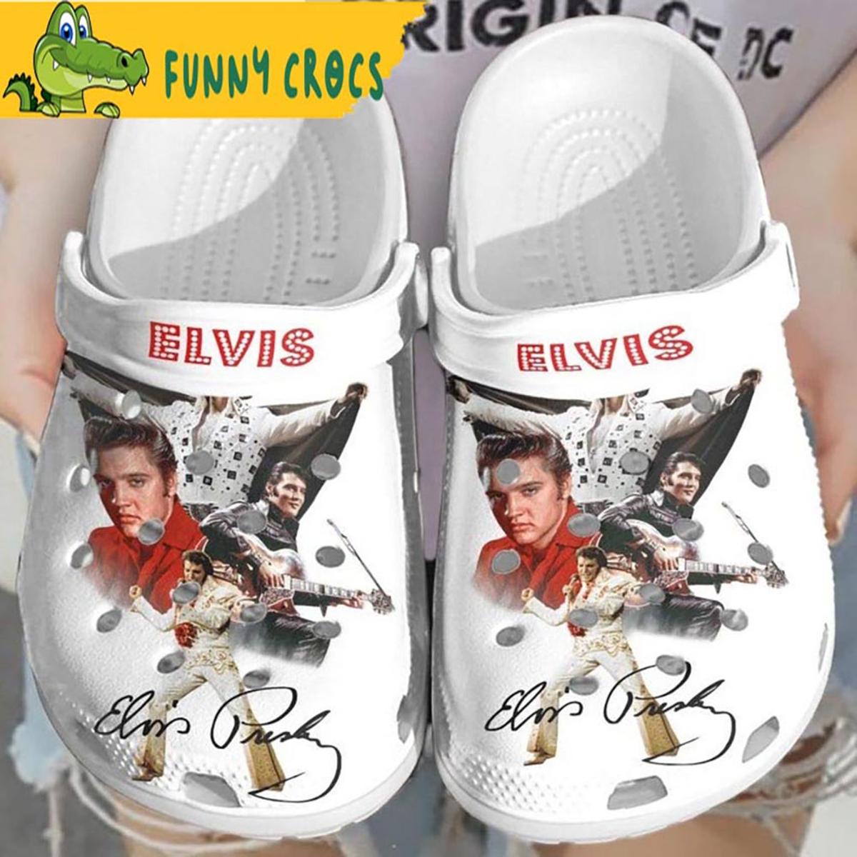 Elvis Presley Halloween Pumpkin Crocs Clogs