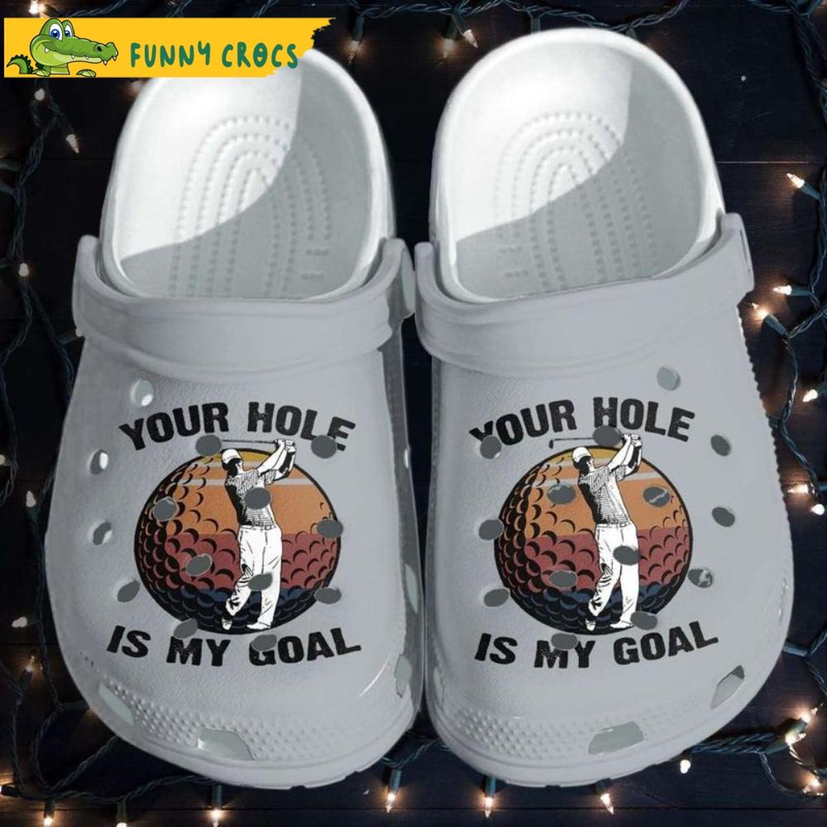 You Say Girl Can?€™t Golf Crocs Slippers