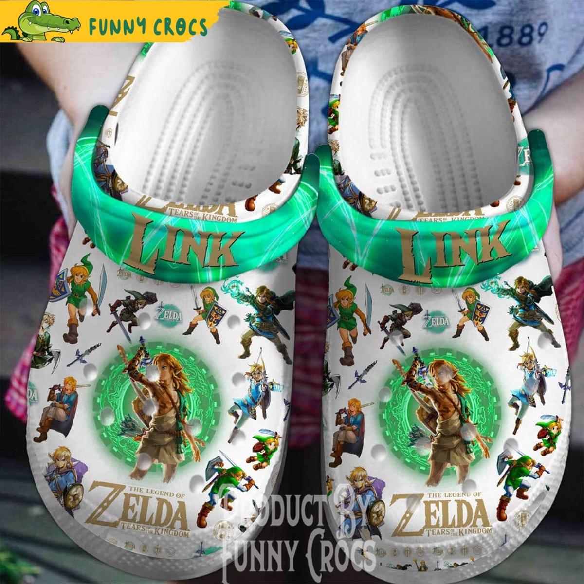 Zelda Gifts White Crocs Shoes