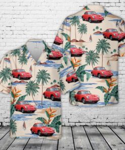 1965 Porsche 356c Coupe Hawaiian Shirt