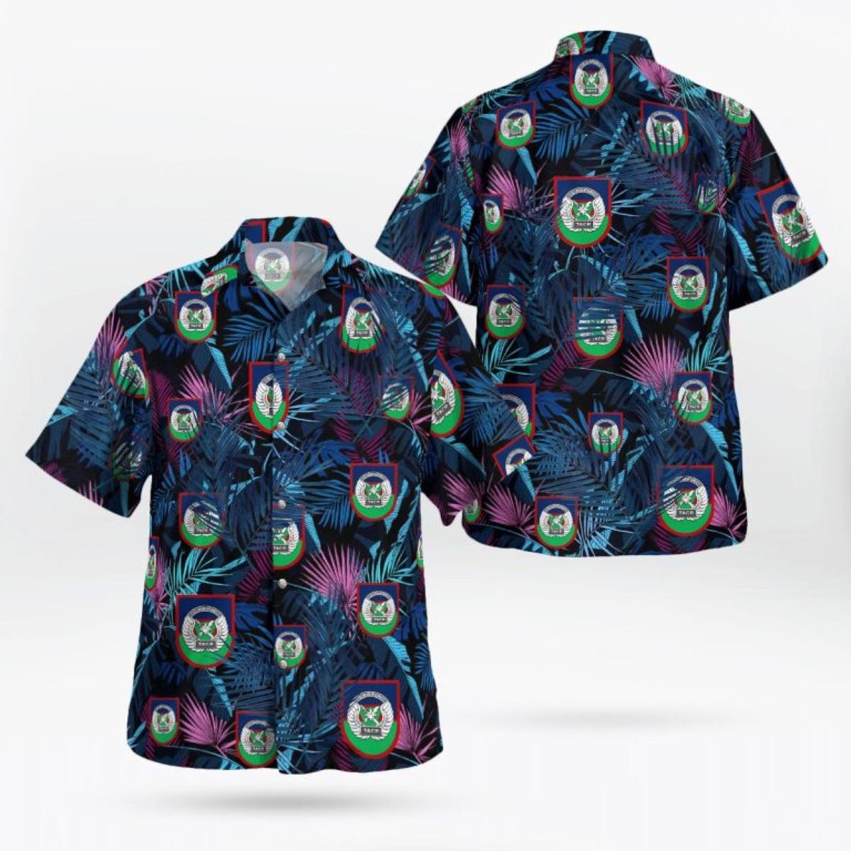 With Palm Tree Tactical Hawaiian Shirt Gifts Idea