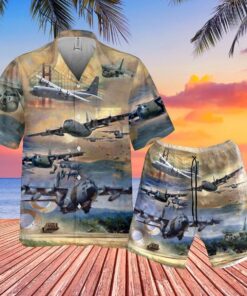 Air Force Lockheed C-130 Hercules Pocket Hawaiian Shirt Gift